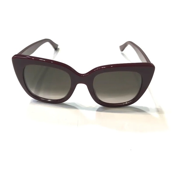 Gucci Burgundy Red Cat Eye Sunglasses